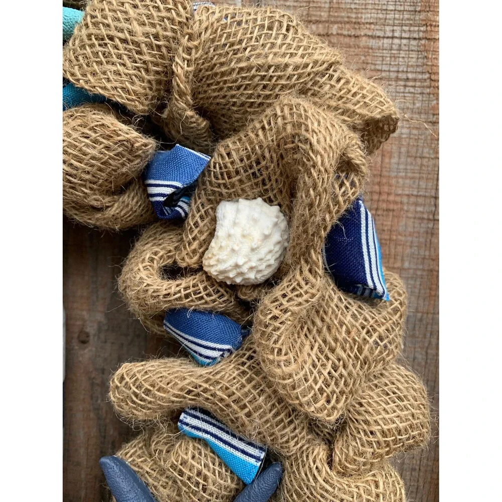 Coastal Nautical Natural Ruffled 18